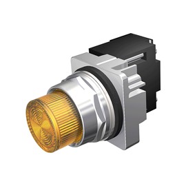 LUZ PILOTO AMBAR 30MM INCANDESCENTE 24V AC/DC NEMA 3R, 4X, 12