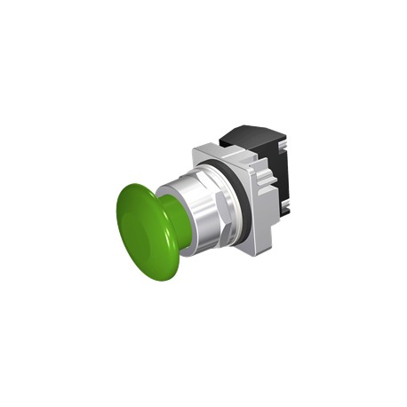 BOTON HONGO VERDE 30MM 2 POSICIONES MANTENIDO 1NA-1NC NEMA 3R,4X,12