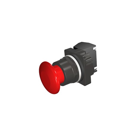 BOTON HONGO ROJO 30MM 2 POSICIONES MANTENIDO 1NA-1NC EPOXI ANTICORROSION NEMA 3R,4X,12