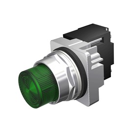 LUZ PILOTO VERDE 30MM INCANDESCENTE 24V AC/DC NEMA 3R, 4X, 12