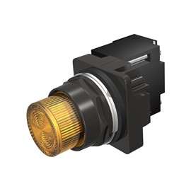 LUZ PILOTO AMBAR 30MM INCANDESCENTE 120V AC/DC EPOXI ANTICORROSION NEMA 3R, 4X, 12