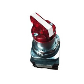 SELECTOR ROJO ILUMINADO 30MM 120V 2 POSICIONES COMPLETO NEMA 3R,4X,12,13