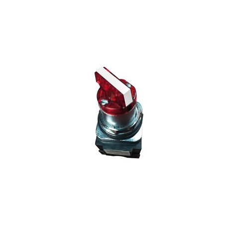 SELECTOR ROJO ILUMINADO 30MM 120V 2 POSICIONES COMPLETO NEMA 3R,4X,12,13