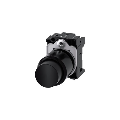 BOTON PULSADOR MOMENTANEO PARA RESET 3SU NEGRO