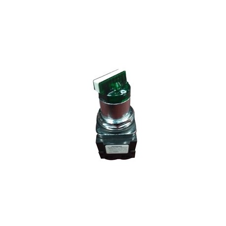 SELECTOR VERDE ILUMINADO 30MM 120V 2 POSICIONES COMPLETO NEMA 3R,4X,12,13