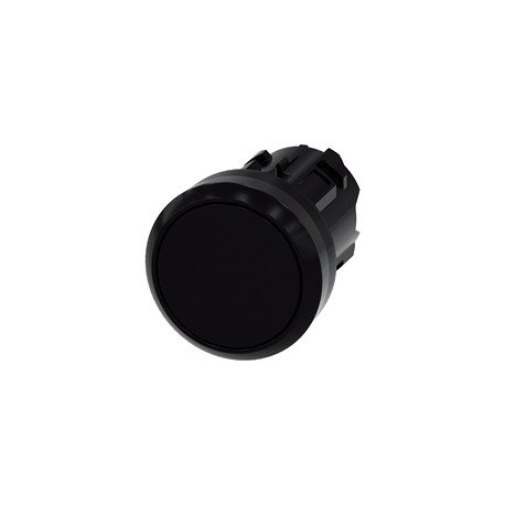 BOTON PULSADOR NEGRO 22MM PLASTICO