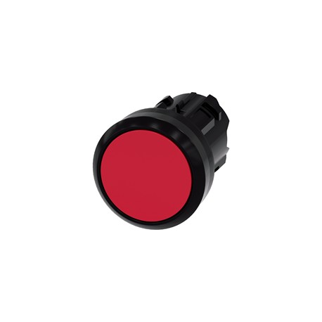 BOTON PULSADOR ROJO 22MM PLASTICO