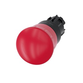 BOTON PARO DE EMERGENCIA ROJO 1/2 VUELTA 3SU