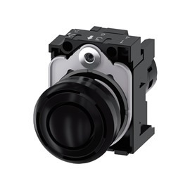 AVISADOR ACUSTICO 22MM REDONDO PLASTICO NEGRO TONO CONTINUO 2,4KHZ, 24 AC/DC IP65