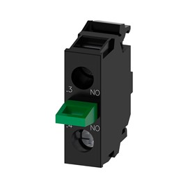 CONTACTO AUXILIAR (BLOCK) 1NA VERDE  P/CAJA