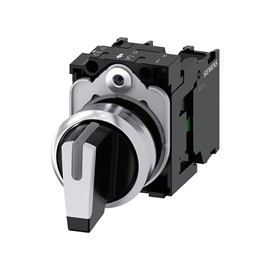 SELECTOR ILUMINABLE 22MM BLANCO 3 POSICIONES  IO