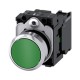 BOTON PULSADOR VERDE 22MM 1NA METALICO