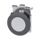 BOTON PULSADOR BLANCO 30MM METALICO ANILLO FRONTAL