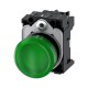 LAMPARA DE SENALIZACION 22MM REDONDO PLASTICO VERDE 24V AC/DC