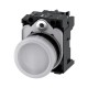 LAMPARA DE SENALIZACION 22MM REDONDO PLASTICO BLANCO 24V AC/DC