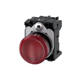 LAMPARA DE SENALIZACION 22MM REDONDO PLASTICO ROJO 110 V CA