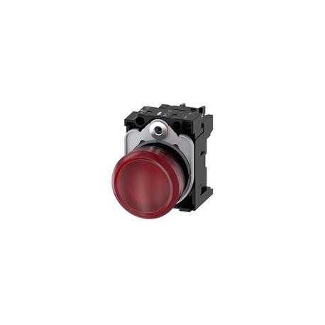 LAMPARA DE SENALIZACION 22MM REDONDO PLASTICO ROJO 110 V CA