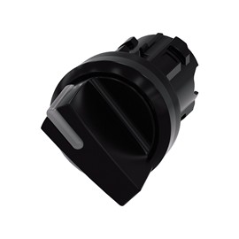 SELECTOR ILUMINABLE NEGRO 22MM 2 POSICIONES O-I