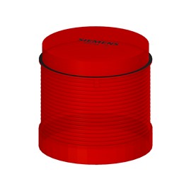 BALIZA 70MM CON LED INTEGRADO, LUZ CONTINUA, ROJO, 24 V CA/CC