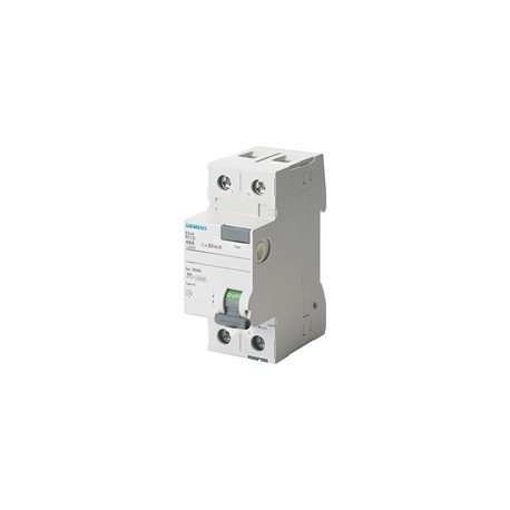 INTERRUPTOR DIFERENCIAL, TIPO AC, 30MA 2X25A 10KA/400V