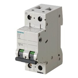 PASTILLA INTERRUPTOR PARA RIEL DIN 5SL 2X63A 6KA 250/440V