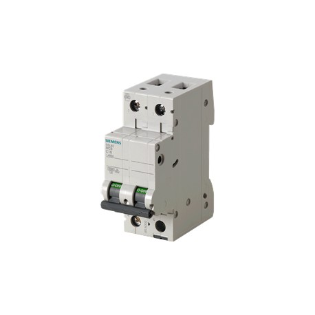 PASTILLA INTERRUPTOR PARA RIEL DIN 5SL 2X63A 6KA 250/440V