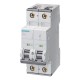 PASTILLA INTERRUPTOR PARA RIEL DIN 5SY 2X10A 6KA 230/440V