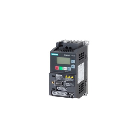 VARIADOR SINAMICS V20 ENTRADA MONOFASICA 220V AC 0.37KW, 1/2 HP SIEMENS
