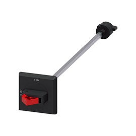 MANIJA ROTATORIOS PARA PUERTA S00..S3 EJE NEGRO 330MM IP64