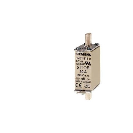 CARTUCHO FUSIBLE SITOR NH000 80A 690V AC, 250V DC