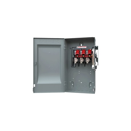 INTERRUPTOR DE SEGURIDAD 2 X 60A 600V NEMA 1 S/PORTA FUSIBLE