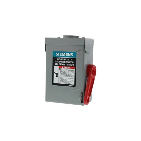 INTERRUPTOR DE SEGURIDAD 2 X 30A 240V NEMA 3R S/PORTA FUSIBLE