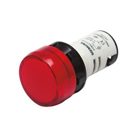 LAMPARA DE SEÑALIZACIÓN ROJO 22MM 24V AC/DC LED INTEGRADO