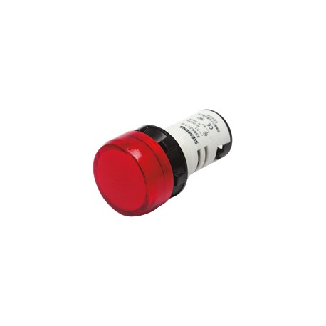 LAMPARA DE SEÑALIZACIÓN ROJO 22MM 110V AC/DC LED INTEGRADO