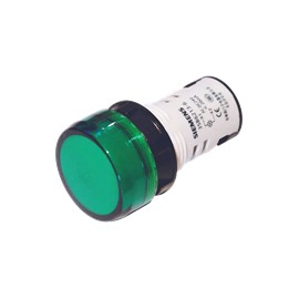 LAMPARA DE SEÑALIZACIÓN VERDE 22MM 110V AC/DC LED INTEGRADO