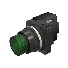 LUZ PILOTO VERDE 30MM INCANDESCENTE 240V AC EPOXI ANTICORROSION NEMA 3R, 4X, 12